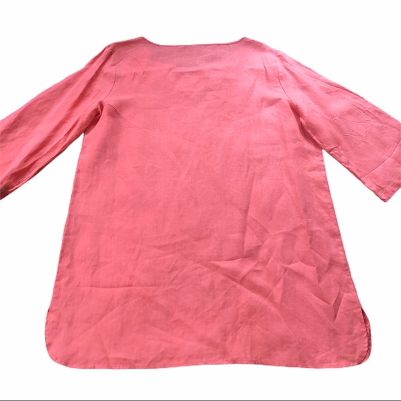 Talbots Linen Tunic Top - Picture 8 of 9